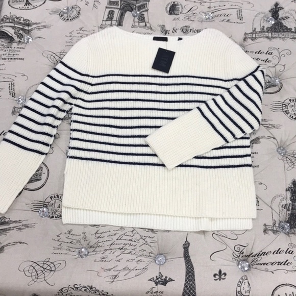 ATM Anthony Thomas Melillo Stripe Wool Blend Sweat - Picture 3 of 6